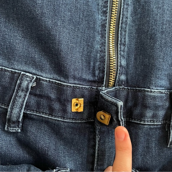 WeWoreWhat Denim Flare Jumpsuit - Picture 7 of 9